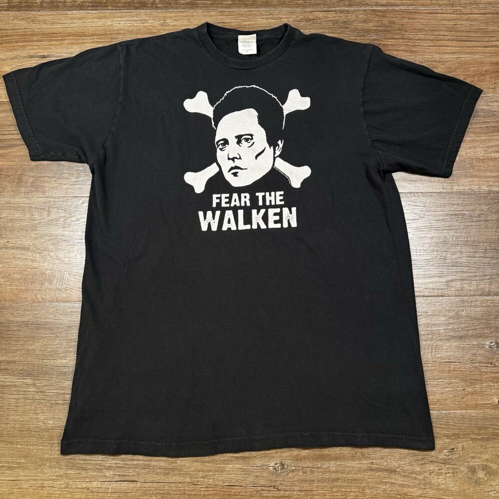 Vintage Fear The Walken T Shirt Men’s XL Christopher Walken Bay Island Black Y2K